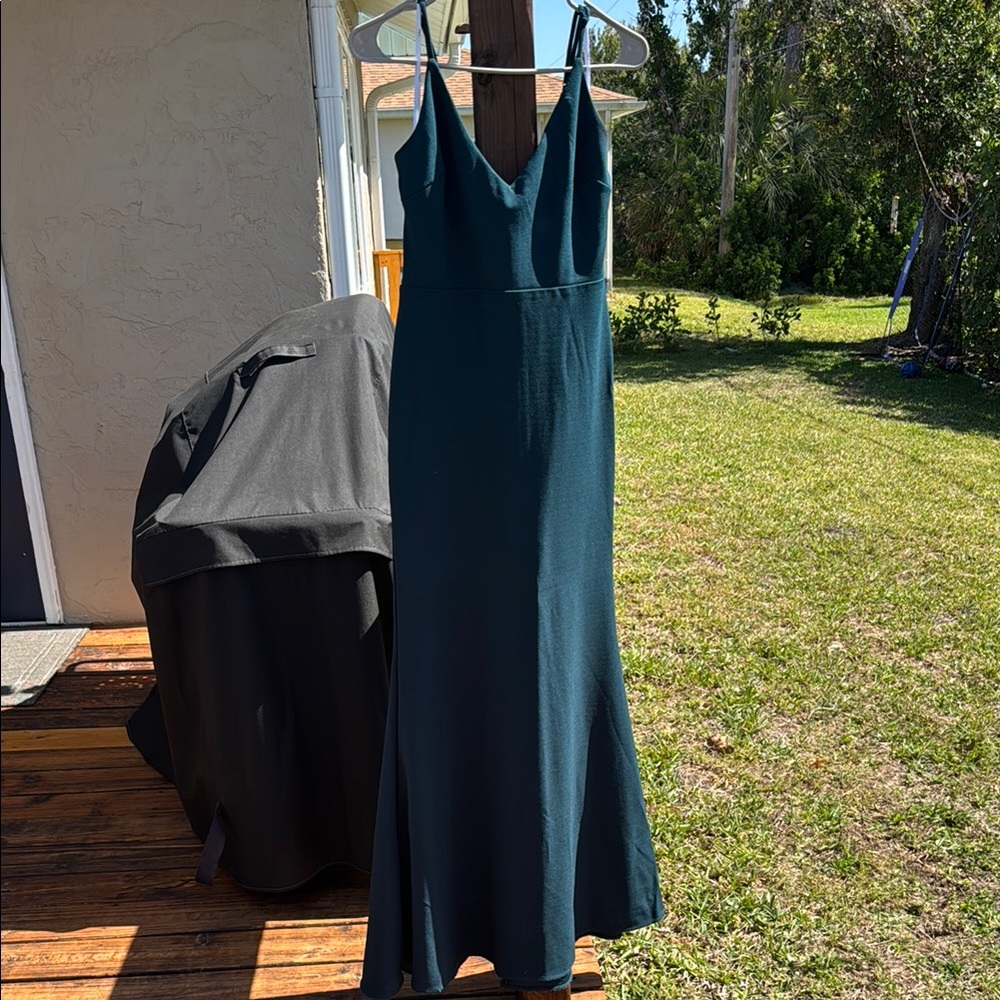 Elegant Teal Evening Gown